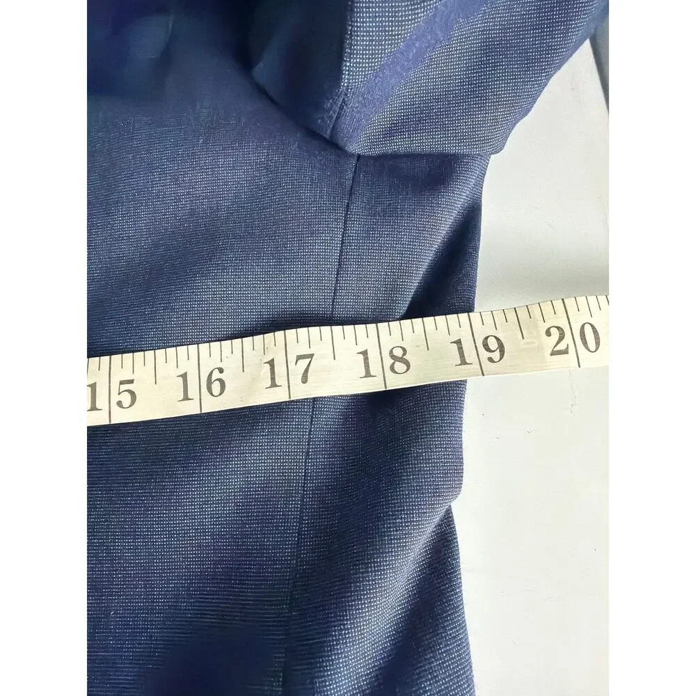 Alfani Men Slim Fit Blue 3 Piece Suit Jacket Vest Pants Set Size 32x30